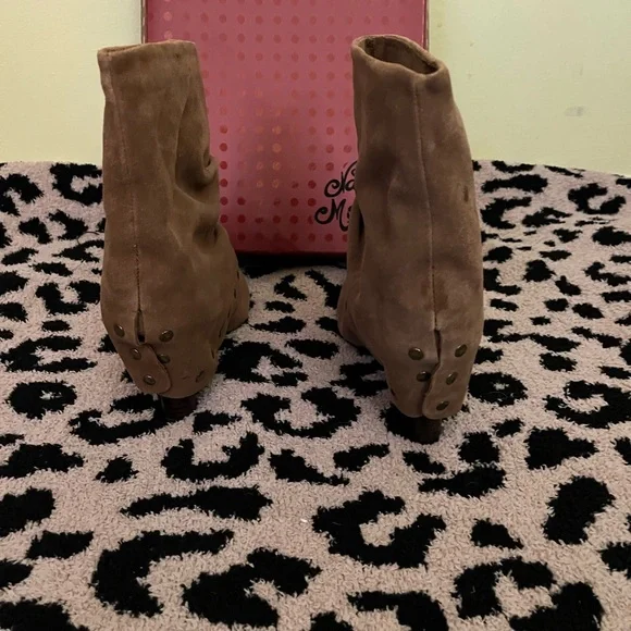 Naughty Monkey Tan Suede Ankle Booties - Picture 3 of 9